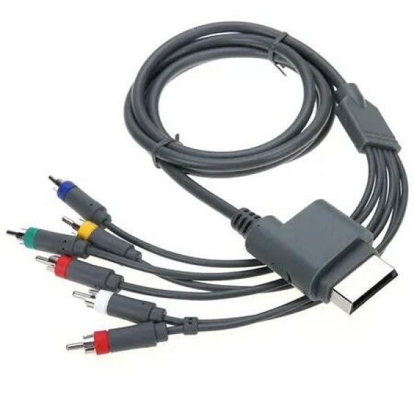 1.8 Meters Component HDTV Video and RCA Stereo AV Cable Cord for Microsoft X-box 360 / X-box 360 Slim
