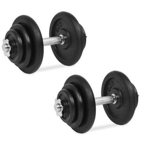 18 Piece Dumbbell Set 40 Kg Cast Iron