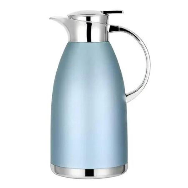 1.8L Thermal Carafe, Insulated Stainless Steel Dispenser for Coffee, Tea, Hot Water, Keep 12 Hours Hot or 24 Hours Cold, Blue