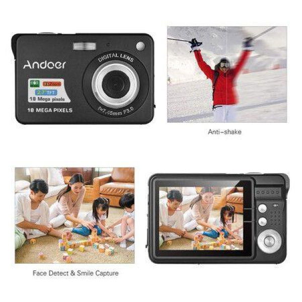 18M 720p HD Digital Camera Video Camcorder 2.7-inch LCD Display Perfect For Kids And Adults.