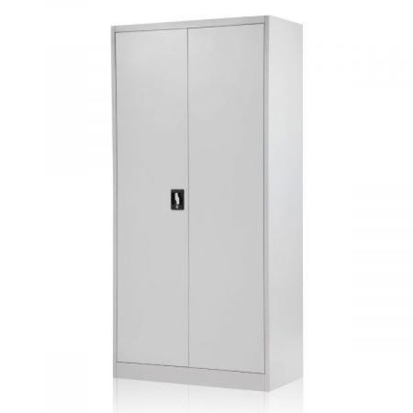 1.8M Strong Lockable Metal Office File Cabinet Storage Cupboard With 4 Adjustable Shelves Anti-Scratch.