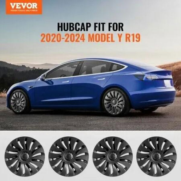 19 Wheel Rim Cover for 2021-2023 Model Y Hubcap with Valve Nozzle Hole