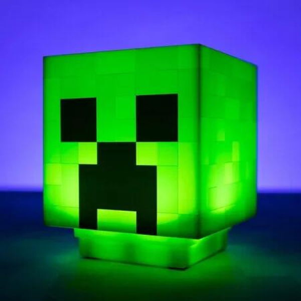 1cm Green Minecraft Light with Creeper Sounds - Battery Operated, Uses 2 AAA