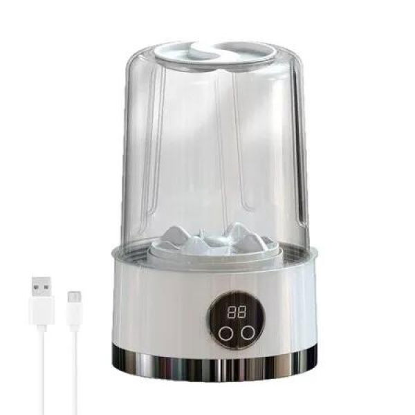 1L Underwear Washing Machine, Rechargeable Mini Portable Washing Machine with 3000mah, Compact Deep Cleans Underwear, Baby Clothes for Travel and Camping