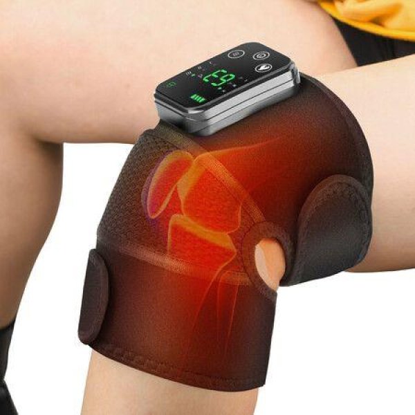 1p Heated Knee Brace Wrap With MassageVibration Knee Massager With Heating Pad For Knee Leg Massager