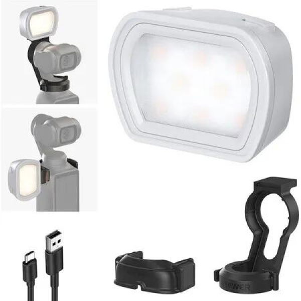 1Pack Magnetic Auxiliary Light Compatible with DJI OSMO Pocket 3 Gimbal Cam Creator Combo for Selfie Vlog Video Recording