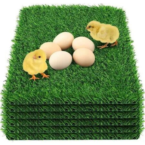 1PC 30*30cm Chicken Nesting Box Pads Thick Artificial Grass for Chicken Coop Bedding