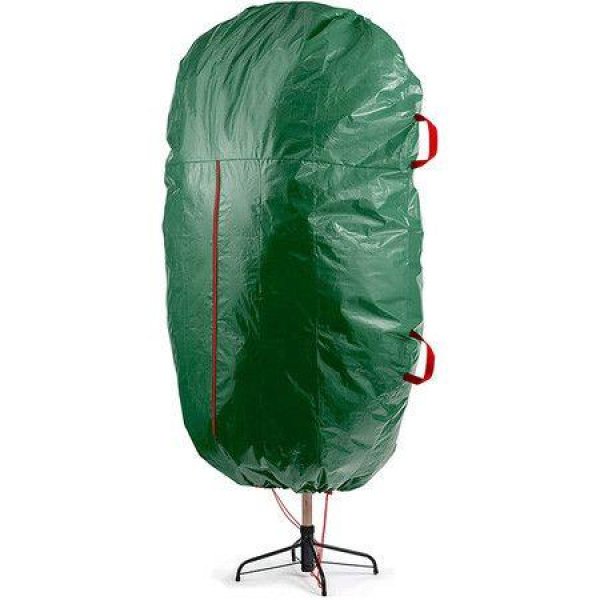 1 Pc Christmas Tree Cover Bag Christmas Storage Bag Vertical Tree Large Capacity Storage Bag With Drawstring Green Christmas Accessories 140 Cm * 190 Cm.