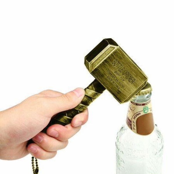 1PC Gold Bottle Opener Hammer Of Thor Shaped Beer Opener Beer Bottle Opener Beer Gifts For Men Him Husband Dad Boyfriend