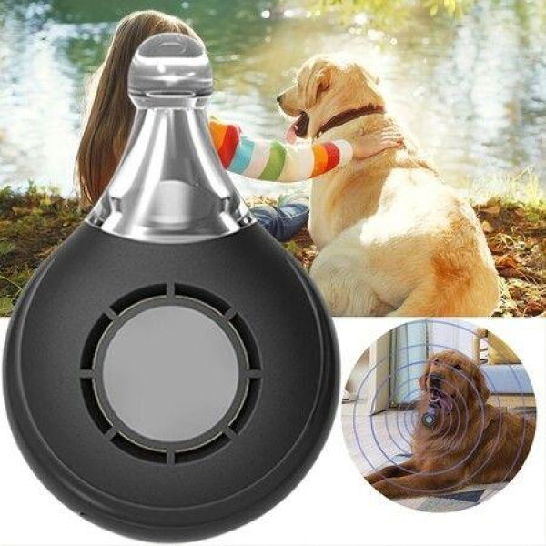 1pc Pet Repellent Ultrasonic Repellent Ticks Fleas Nematodes Cats And Dogs Outside The Body To Prevent InsectsWith Safety Warning Lights Color Black