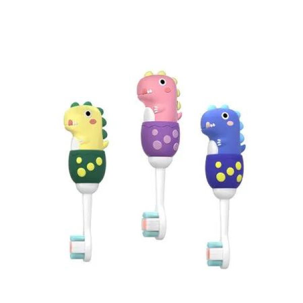 1pc Soft Toddler Brush 0.12mm Bristle Children's Toothbrush 3+ Years Old Christmas Gift COLOR Random Sent