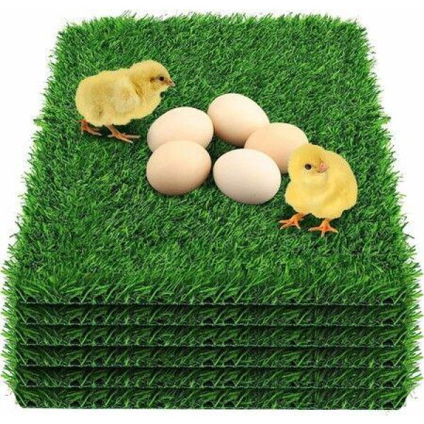 1 Pc Chicken Nesting Box Pads Thick Artificial Grass Mat For Chicken Coop Bedding 30*30 Cm.