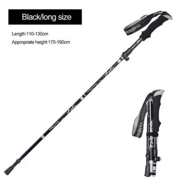 1PCS Walking Stick Outdoor Folding Trekking Poles Nordic Hiking Nature hike Antishock-suitable height 170-190 CM