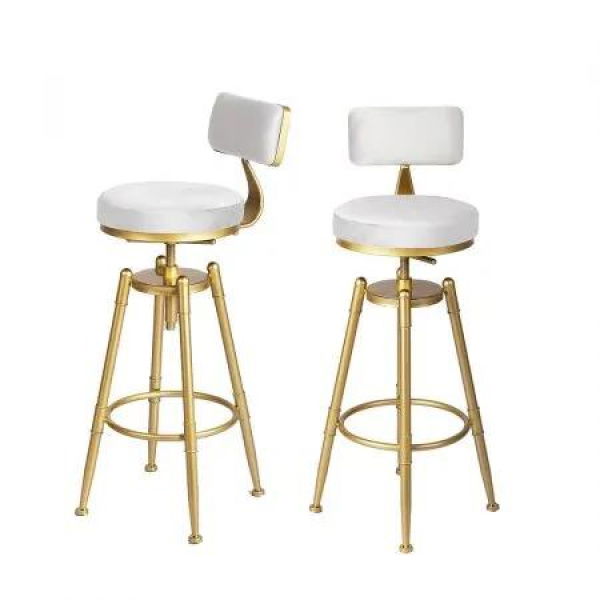 1x Bar Stools Kitchen Stool Chair White