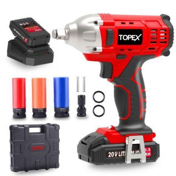 2 in 1 20V Cordless Impact Wrench Driver 1/2