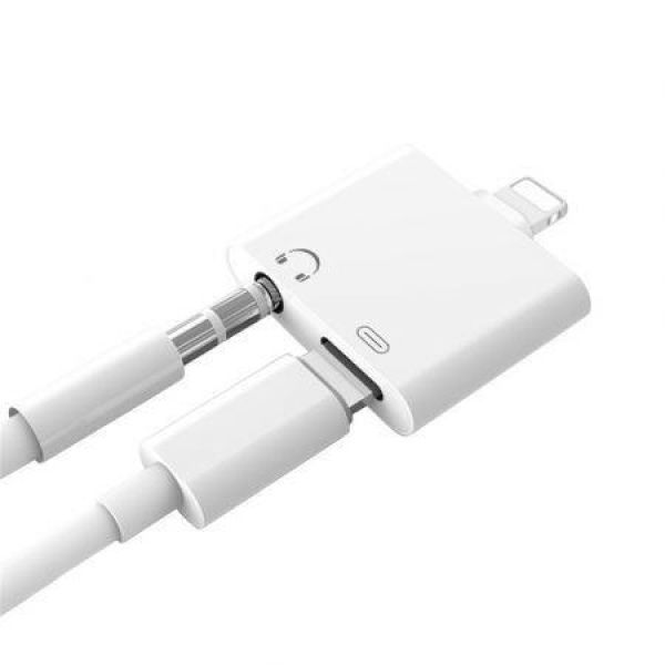 2-in-1 Headphone Audio Jack Charger Adapter For IPhone X / 8 / 8 Plus