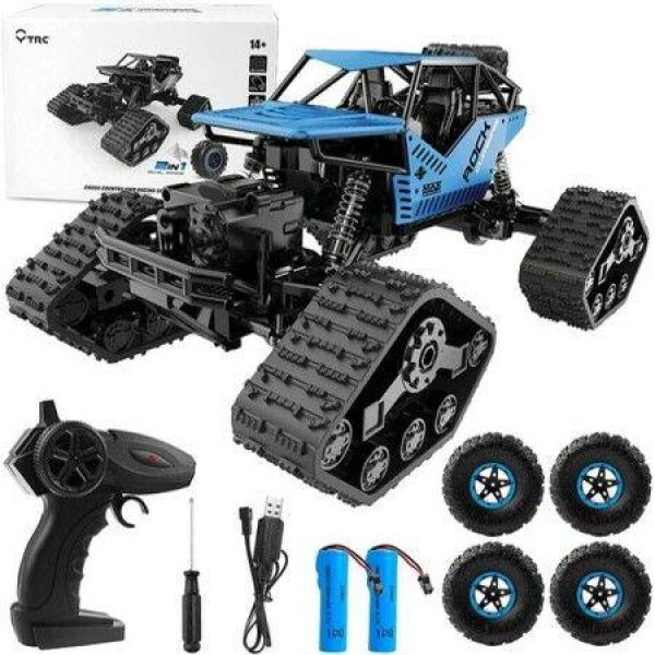 2-in-1 Remote Control Climbing Off-Road Car and Tank High Speed RC Vehicle for Kids All-Terrain Remote Control Toy