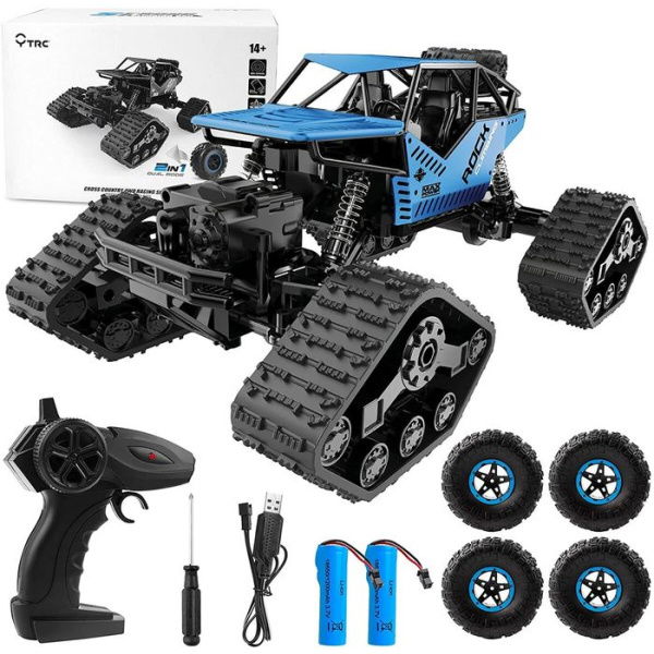 2 In 1 Remote Control Climbing Off-road High Speed Car Toy Tank Remote Control Car