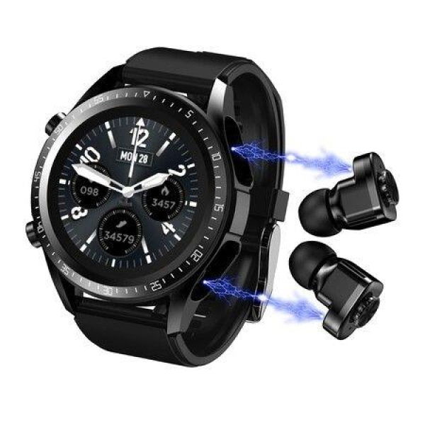 2-in-1 Smart Sport Watch With Earbuds 1.28