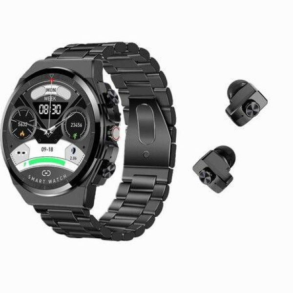 2-in-1 Smart Watch With Earbuds 1.28