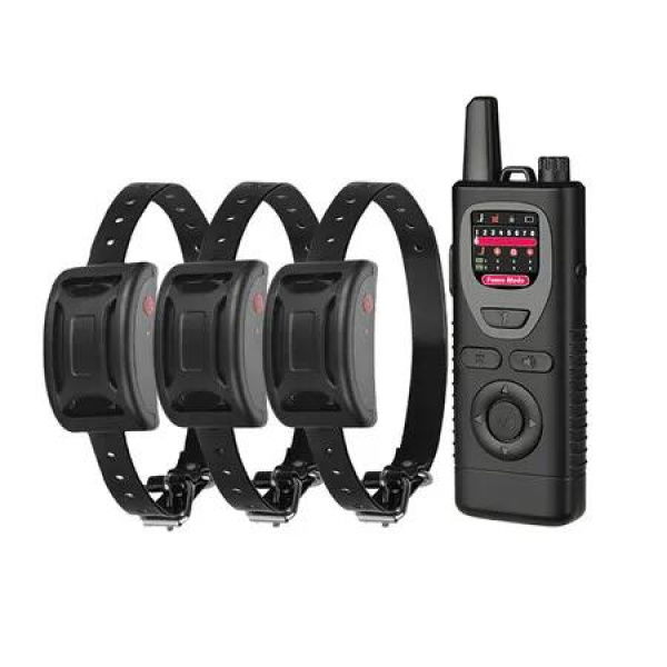 2-in-1 Wireless Dog Fence System and Training Remote for 3 Dogs,Multiple Dog Electric Fence Pet Containment Waterproof Collars Safe Adjustable Boundary