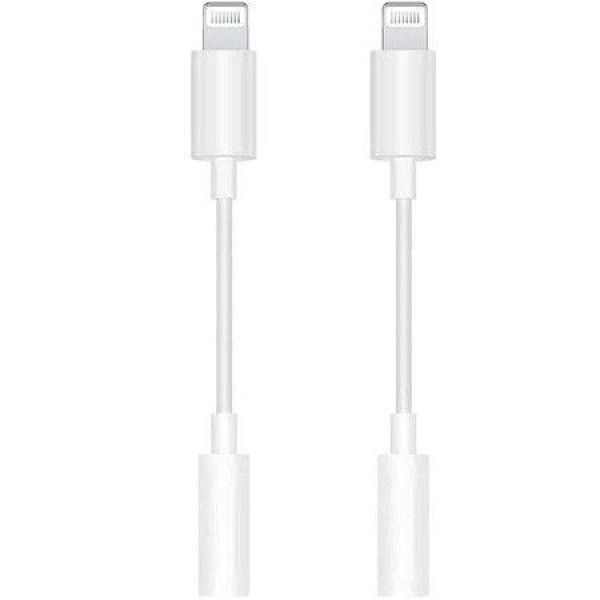 2 Pack Apple MFi Certified Lightning to 3.5 mm Headphone Jack Adapter iPhone Jack Aux Audio Dongle Cable Earphones Converter Compatible with iPhone iPad iPod