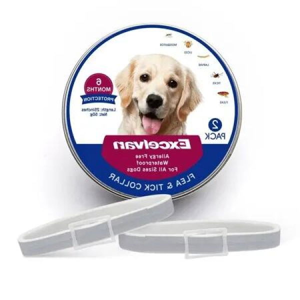 2-Pack Flea and Tick Collar for Dogs - Effective Protection Against Pests