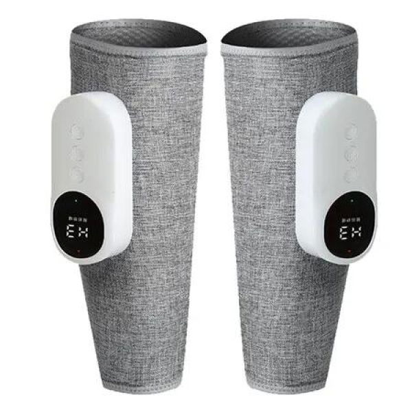 2 Pack Leg Massager for Pressure Relief, Calf Air Compression Massager with 3 Intensities and 3 Modes, Easy to Use, Muscle Relaxation, Grey
