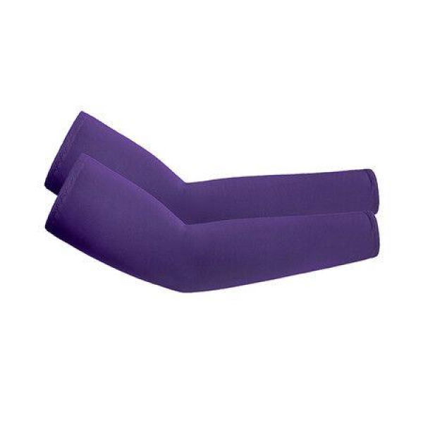 2-Pack of Cooling UV Protection Upf 50+ Arm Sleeves Color Purple