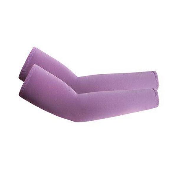 2-Pack of Cooling UV Protection Upf 50+ Arm Sleeves Color Red Purple