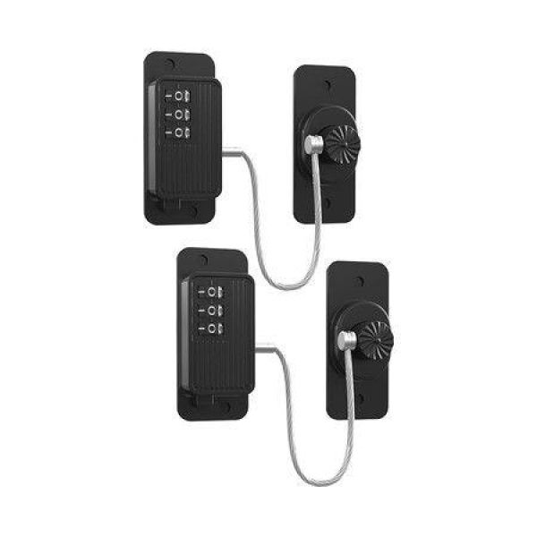 2-Pack Refrigerator Lock: Combination Refrigerator Lock For Kids. Child Safety Locks For Cabinets Windows And Child Safety Locks For Cabinets (Black).