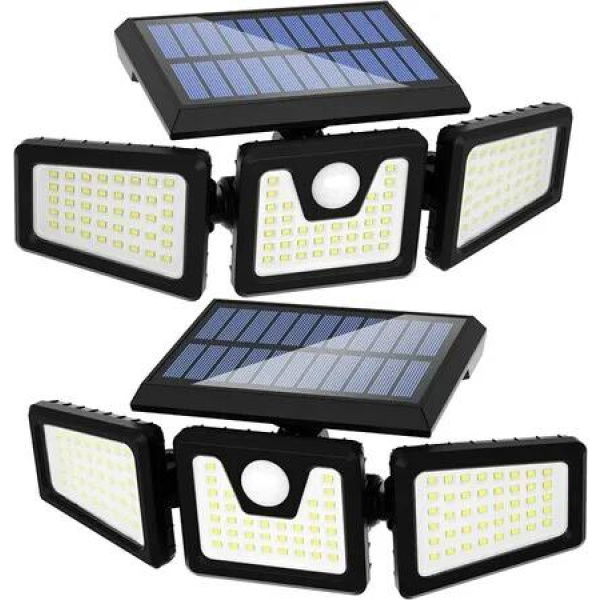 2-Pack Solar Motion Sensor Lights: Wireless, Waterproof, and Perfect for Enhanced Outdoor Security