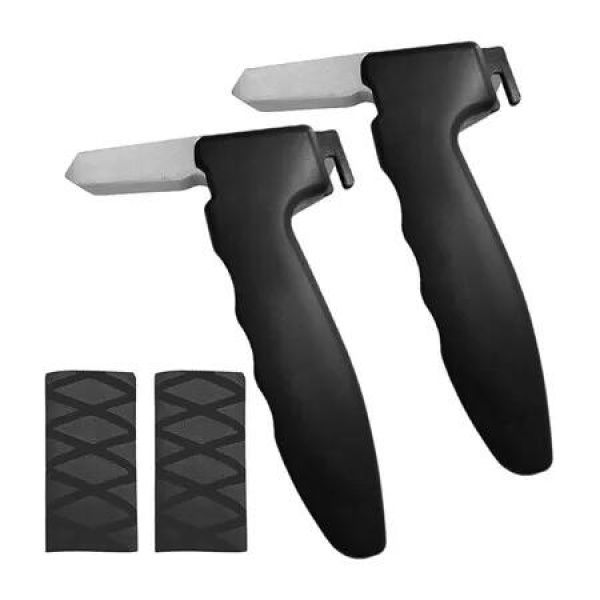 2 Pcs Car Door Handle for Elderly Car Handle Assist Portable Vehicle Support Handle for Easy Sit to Stand Assistance Car Door Latch Handle, Black