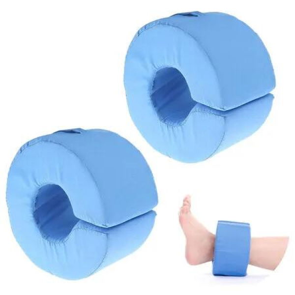 2 PCS Foot Elevation Pillows, Blue Hand Ankle Foam Cushion Leg Hand Lifting Pillow Stabilizer with Ankle Heel Elevator Wedges Foot Support Pillow