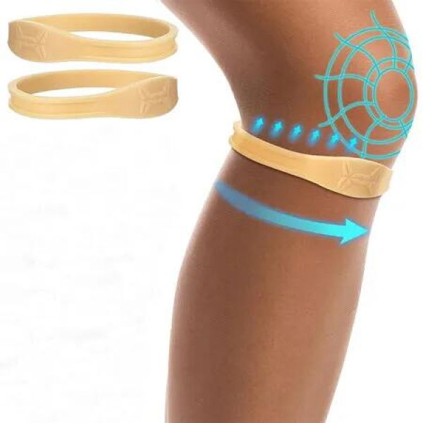 2 Pcs Patellar Tendon Support Strap, Silicone Patellar Tendon Band for Patellar Tendonitis Knee