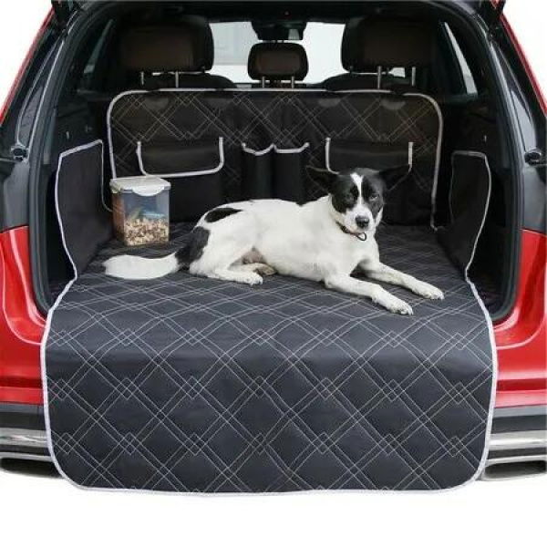 2 Pockets Waterproof SUV Cargo Liner: Protect Your Vehicle from Pet Dirt and Damage