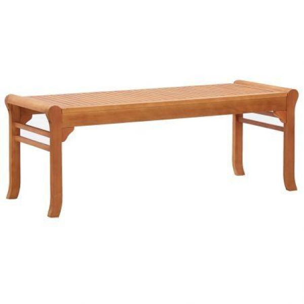 2-Seater Garden Bench 120 Cm Solid Eucalyptus Wood