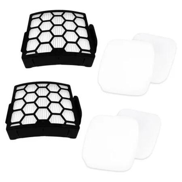 2 Set Replacement Filter for Shark LA480WM UV850 UV900 UV900CCO LA492 LA481 Series Vacuum Cleaners, Compatible with XHF320 and XFFK602UKT Parts