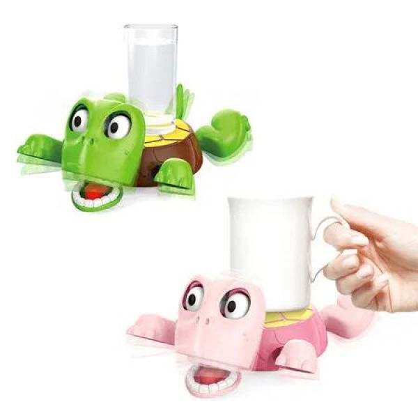 2 Sets Cute Funny Turtle Coasters Creative Desktop Ornaments Press Staring Toys