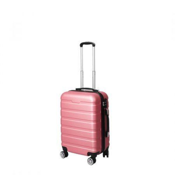 20 Carry On Luggage Case Rose Gold 20 inch