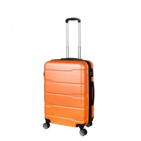 20 Expandable Luggage Carry Orange 20 inch