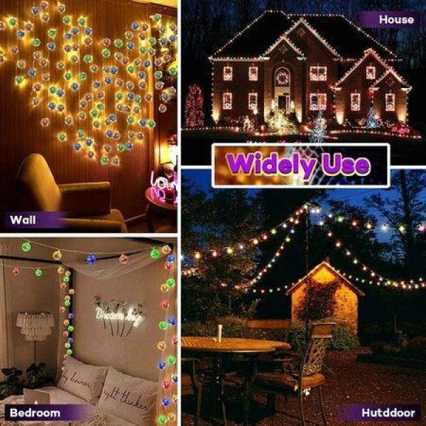 Please Correct Grammar And Spelling Without Comment Or Explanation: 20 LED Disco Lights Disco Ball Mirror LED String Lights For Party Christmas Lights (Multicolor)