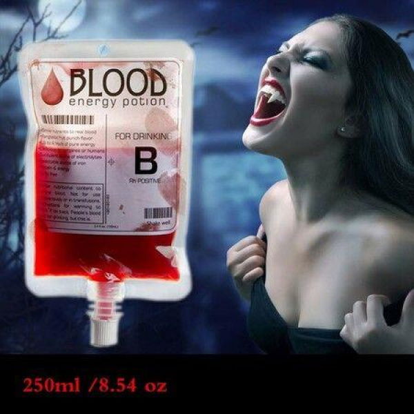 20 Pack Blood Bags For Drinks150ml Anti-Leak Bags With CapReusable Food Grade BagsDecoration Cups For Halloween And Christmas