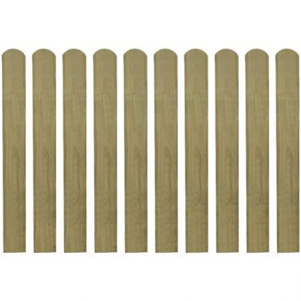 20 pcs Impregnated Fence Slats Wood 80 cm