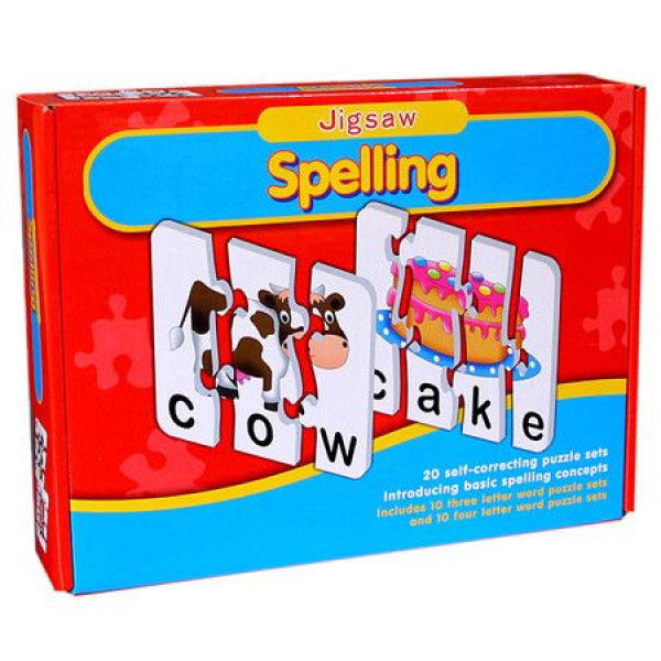 20 Spelling Puzzles For Kids Over 3 Years Old Three And Four Letter Words With Matching ImagesWith Preschool Learning Materials And Games