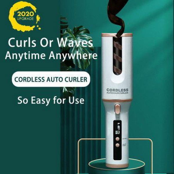 2020 Exclusive Cordless Automatic Hair Curlers Rollers Ceramic Barrel TYPE-C POWERED 5200mAh
