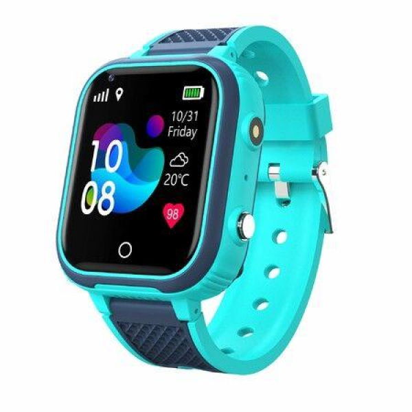 2021 4G Smartwatch Kids GPS Tracker WIFI SOS Camera Video Call Monitor Col. Blue.