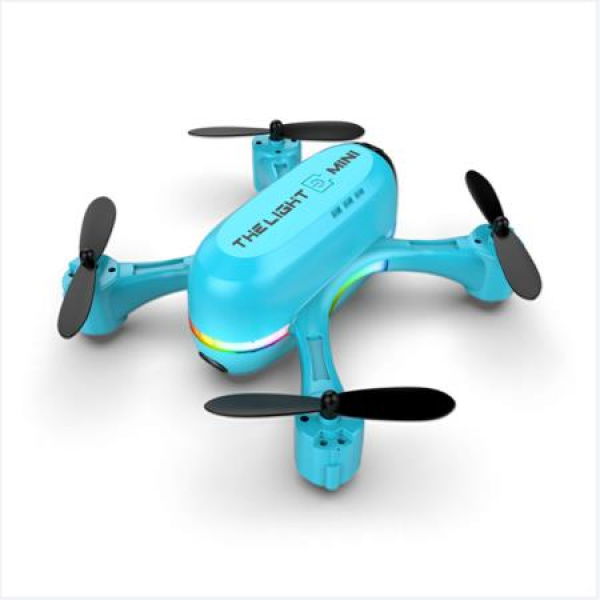 2022 Newest Mini Dual Camera Hd Light-Emitting Aerial Photography Drone Color Blue