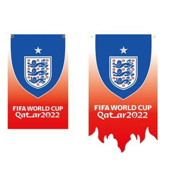 2022 Qatar World Cup Flag Soccer Football Party Decoration Hanging Flag World Cup Fan England