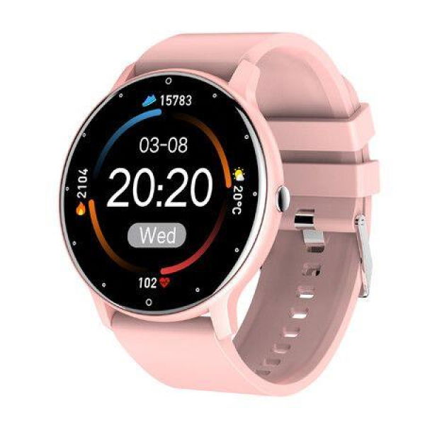 2024 Smart Watch Men Lady Sport Fitness Smartwatch Sleep Heart Rate Monitor Waterproof For IOS Android Bluetooth Phone Color Pink